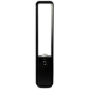 Black Bladeless Fan with Air Purifier, Oscillating, LED Display, Remote Control, 12 Speeds, 3 Modes