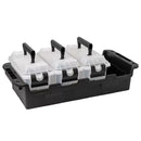 Stackable Grey Multipurpose Storage Container 4 Pack with Waterproof Gasket