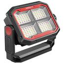 Black Dual Powered Solar Work Light 3000 Lumen with Adjustable Kelvin Settings