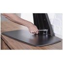 Black Swivel TV Stand with Height Adjustability for Living Room