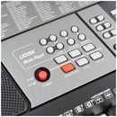Black Digital Portable Keyboard Pack With Headphones, Stool, 61 Keys, 255 Voices, Adjustable Height Stand