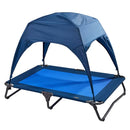 Navy Pet Canopy Cot 99cm - Durable Mesh Fabric with Shade Canopy