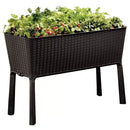 Dark Brown Easy Grow Planter Bed Brown with Water Gauge and Drainage System