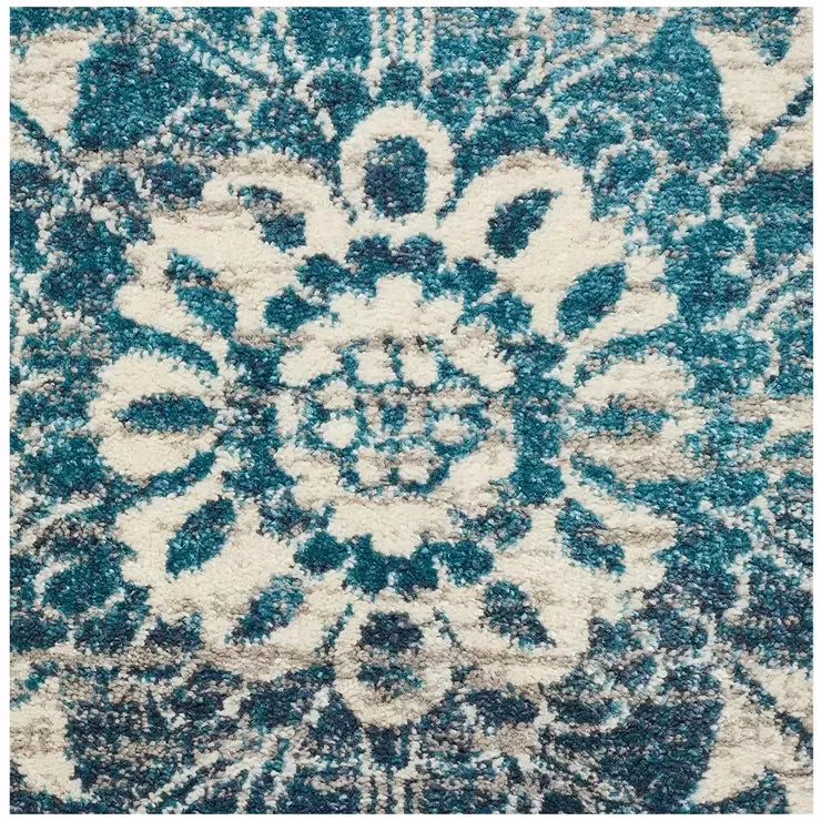 Blue Indoor Rug 330 x 240cm - Soft Material for Home Use