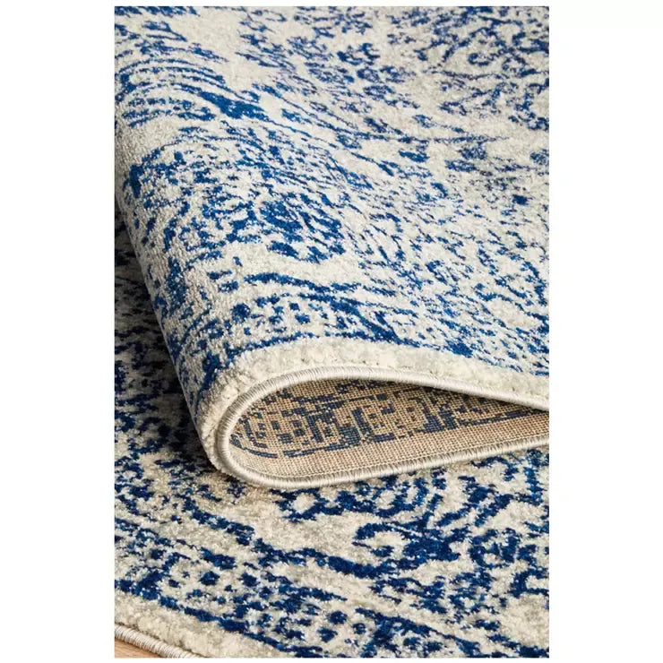 Evoke 256 Blue Indoor Rug 330x240cm - Soft, Non-Shedding, Easy Care