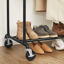 Industrial Pipe Clothes Rack Wheels, 110Kg load