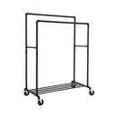 Industrial Pipe Clothes Rack Wheels, 110Kg load