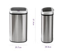 50L Stainless Steel Motion Sensor Rubbish Bin