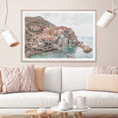 Wall Art 80cmx120cm Italy Cinque Terre Wood Frame Canvas