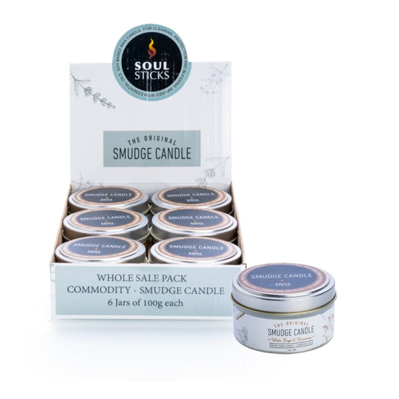 Soul Sticks White Sage and Cinnamon Smudge Candle (SENT AT RANDOM)