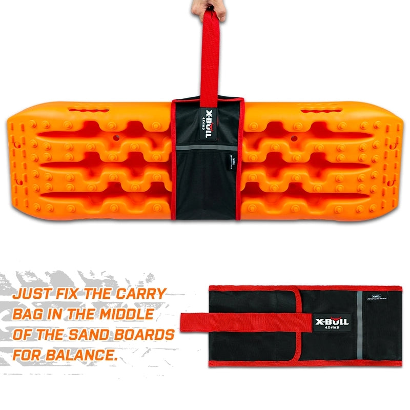 X-BULL KIT2 Recovery tracks 6pcs Board Traction Sand trucks strap mounting 4x4 Sand Snow Car