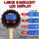 X-BULL Digital tire pressure gauge 250PSI Tyre Air Pressure Car Motorcycle LED