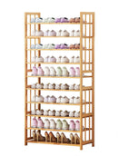 Ekkio 10-Tiers Bamboo Shoe Rack