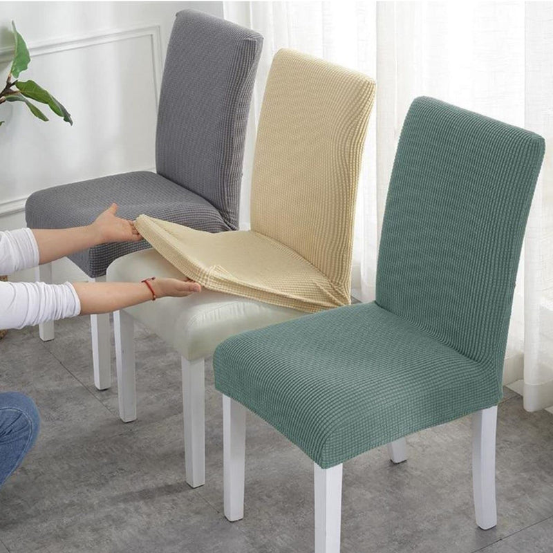GOMINIMO 6pcs Dining Chair Slipcovers/ Protective Covers (Pea Green)