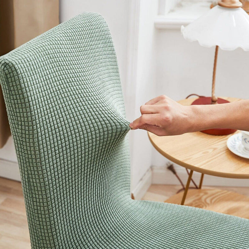 GOMINIMO 6pcs Dining Chair Slipcovers/ Protective Covers (Pea Green)