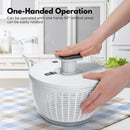 GOMINIMO Multifunctional 6L Grips Press Salad Spinner (White)