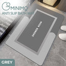 Gominimo Anti-Slip Bath Mat Diatom Rectangle 80*50cm (Grey)