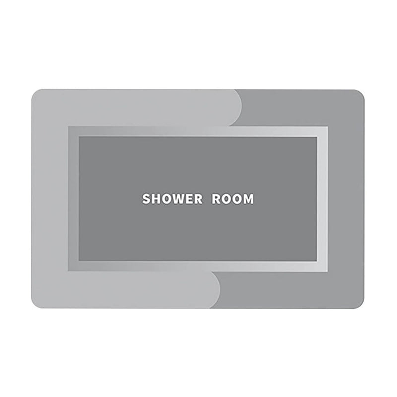 Gominimo Anti-Slip Bath Mat Diatom Rectangle 80*50cm (Grey)