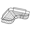 GOMINIMO Corner Shower Caddy with Hooks and Adhesive (Black)