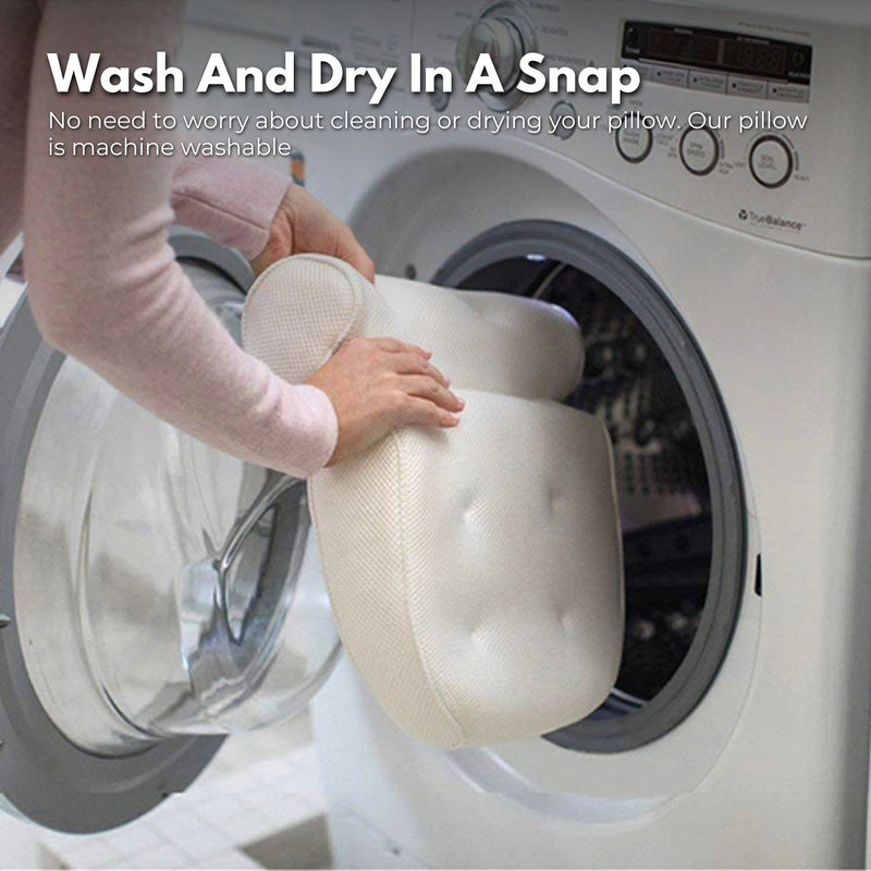 GOMINIMO Bathtub Spa Pillow with 4D Air Mesh and 7 Suction Cups