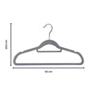 GOMINIMO 30 Pack of Non-Slip Velvet Suit Hangers with Tie Organisers