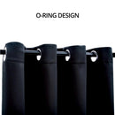 GOMINIMO Blackout Window Curtains for Thermal Insulated Room (Set of 2, W132cm x D243cm, Black)
