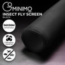 GOMINIMO Window Fly Screen Net Mesh 30M (Black)