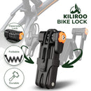 KILIROO Bike Folding Lock with Password Lock Anti-Theft (Black)