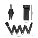 KILIROO Bike Folding Lock with Password Lock Anti-Theft (Black)