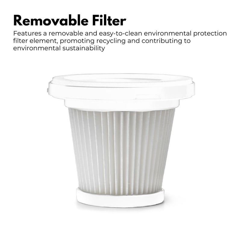 Miraklass Cordless Air Duster with Vacuum (Black)