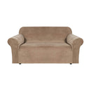 GOMINIMO Velvet Sofa Cover 2 Seater (Blush Brown)