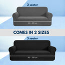 GOMINIMO Velvet Sofa Cover 3 Seater (Grey)