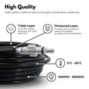RYNOMATE High Pressure Washer Black Hose with M22 Coupling and Rotating Nozzle (30.5M/100FT)