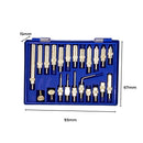 RYNOMATE Dial Indicator Gauge Magnetic Base with 22 Indicator Point Set (Blue)