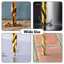 RYNOMATE 230 pcs Drill Bits Set with Black Plastic Case (Gold)