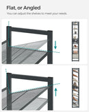 SONGMICS 8-Tier Shoe Rack Storage 32 pairs with Adjustable Shelves Gray