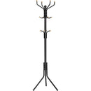 SONGMICS Metal Coat Rack 182 cm Tall Hall Tree Black