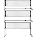 SONGMICS 4m Portable Tennis Badminton Net Black