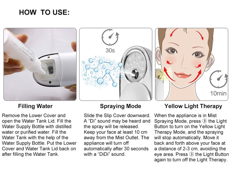 TOUCHBeauty Light 590 Portable Facial Mist TB-1185