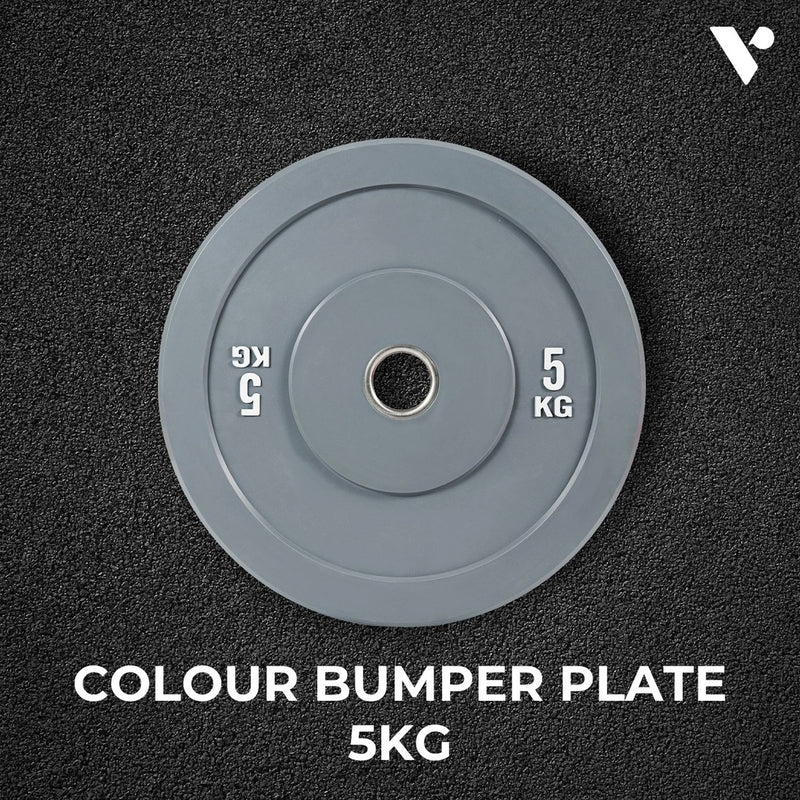 Verpeak Colour Bumper Plate 5KG x 2 Gray