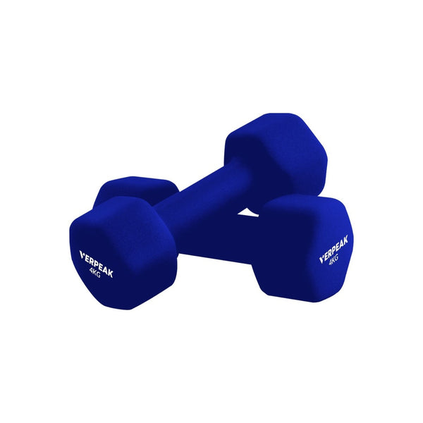 Verpeak Neoprene Dumbbell 4kg x 2 Blue