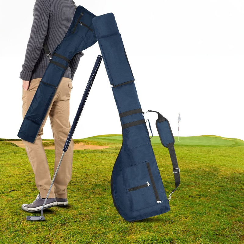 VERPEAK Foldable Golf Lightweight Carry Bag (Navy blue)