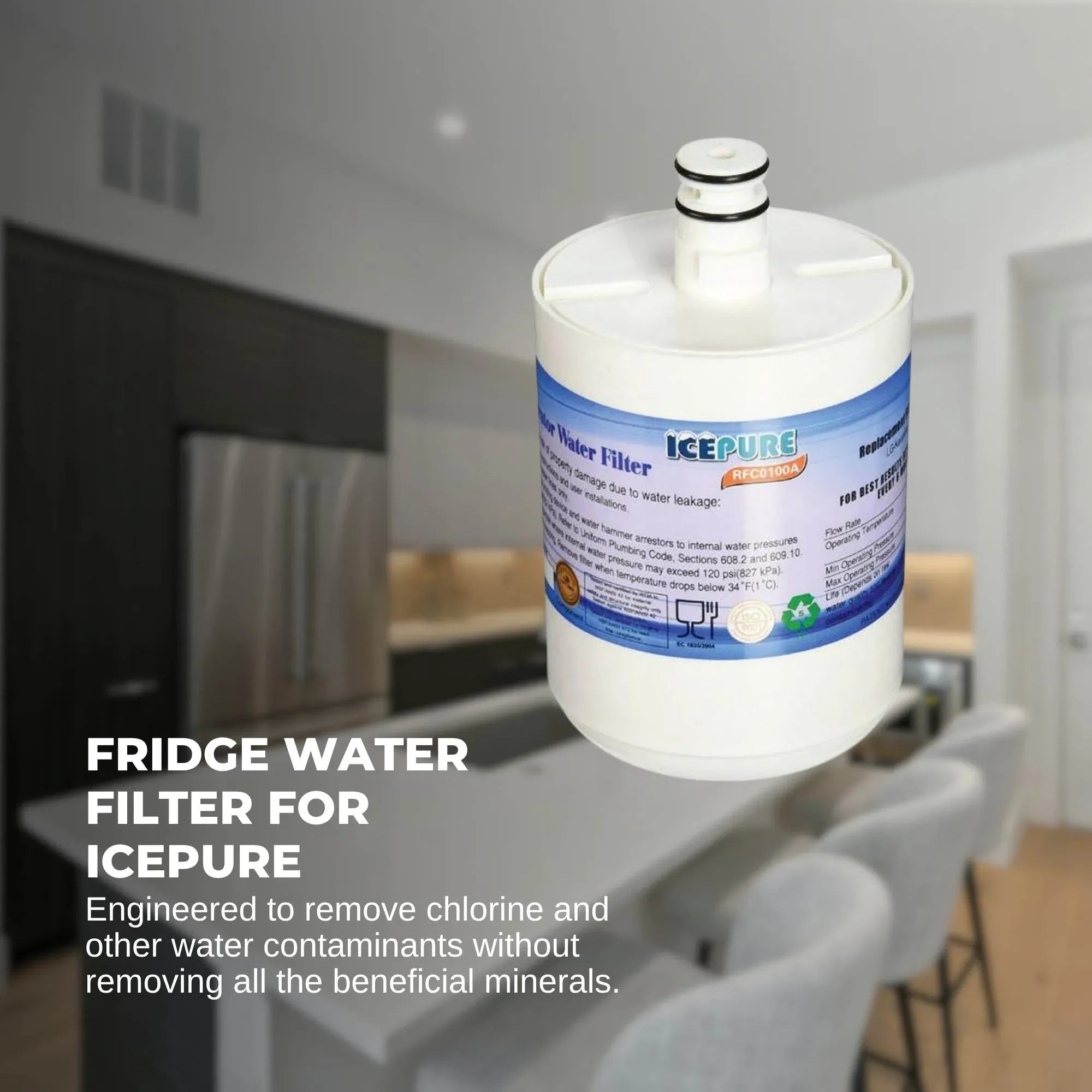 3 FRIDGE WATER FILTER For LG LT500P 5231JA2002 & KENMORE GEN11042F 469890