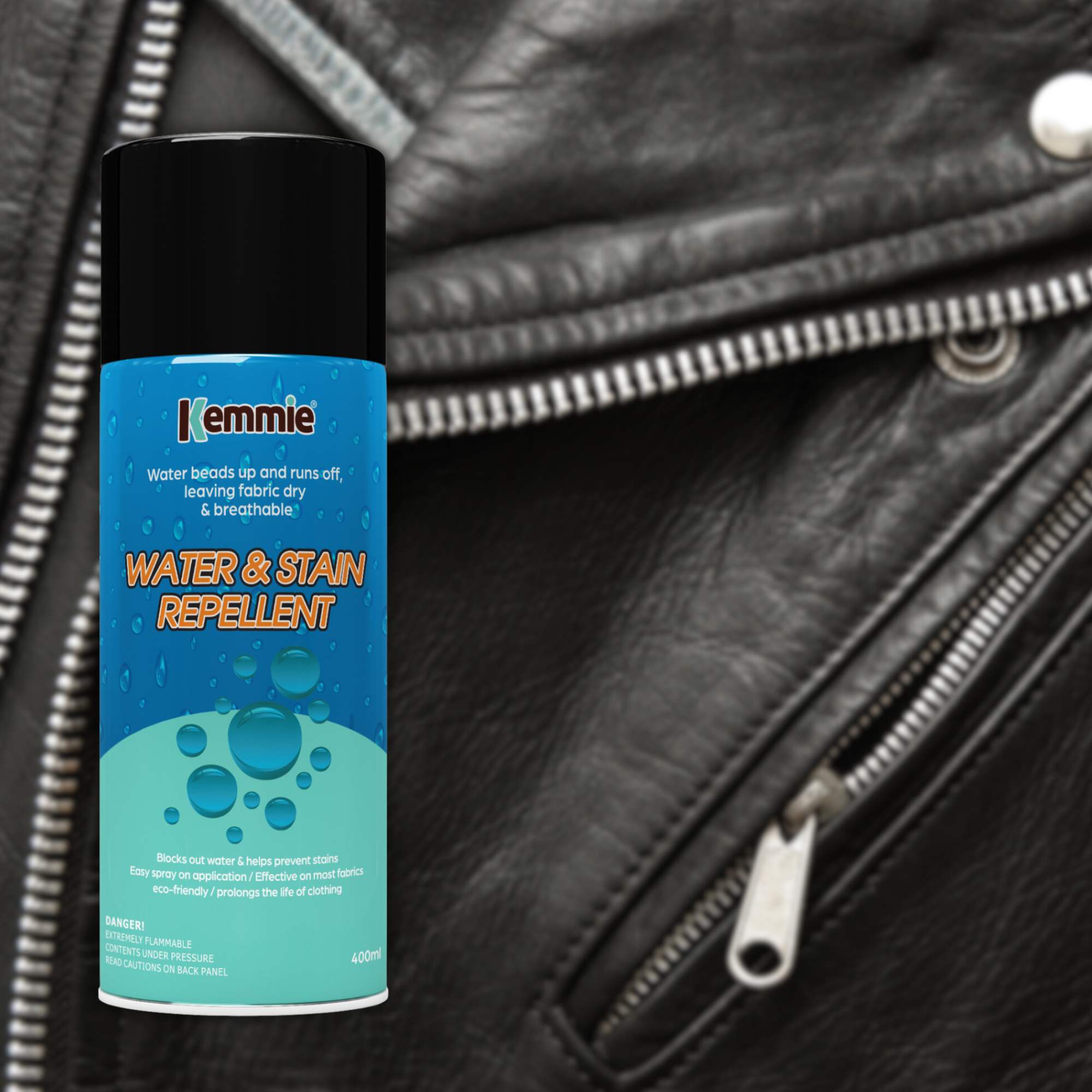 Kemmie 1x212g Water and Stain Repellent Spray for Shoes Suede Leather and Fabric