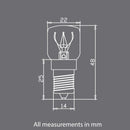 Bulk 10x E14 15W 240V Light Bulbs - Clear Globe For Himalayan Salt Lamp