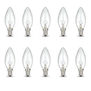 Bulk 10x E14 40W 220-240V Light Bulbs - C35 Candle Globe For Himalayan Salt Lamp