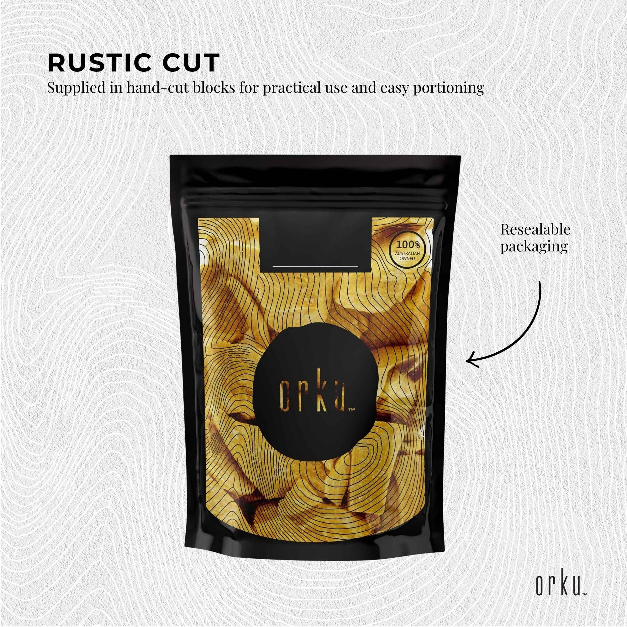 10Kg Orku Australian Beeswax Chunks - Pure Natural Unrefined Raw Bulk