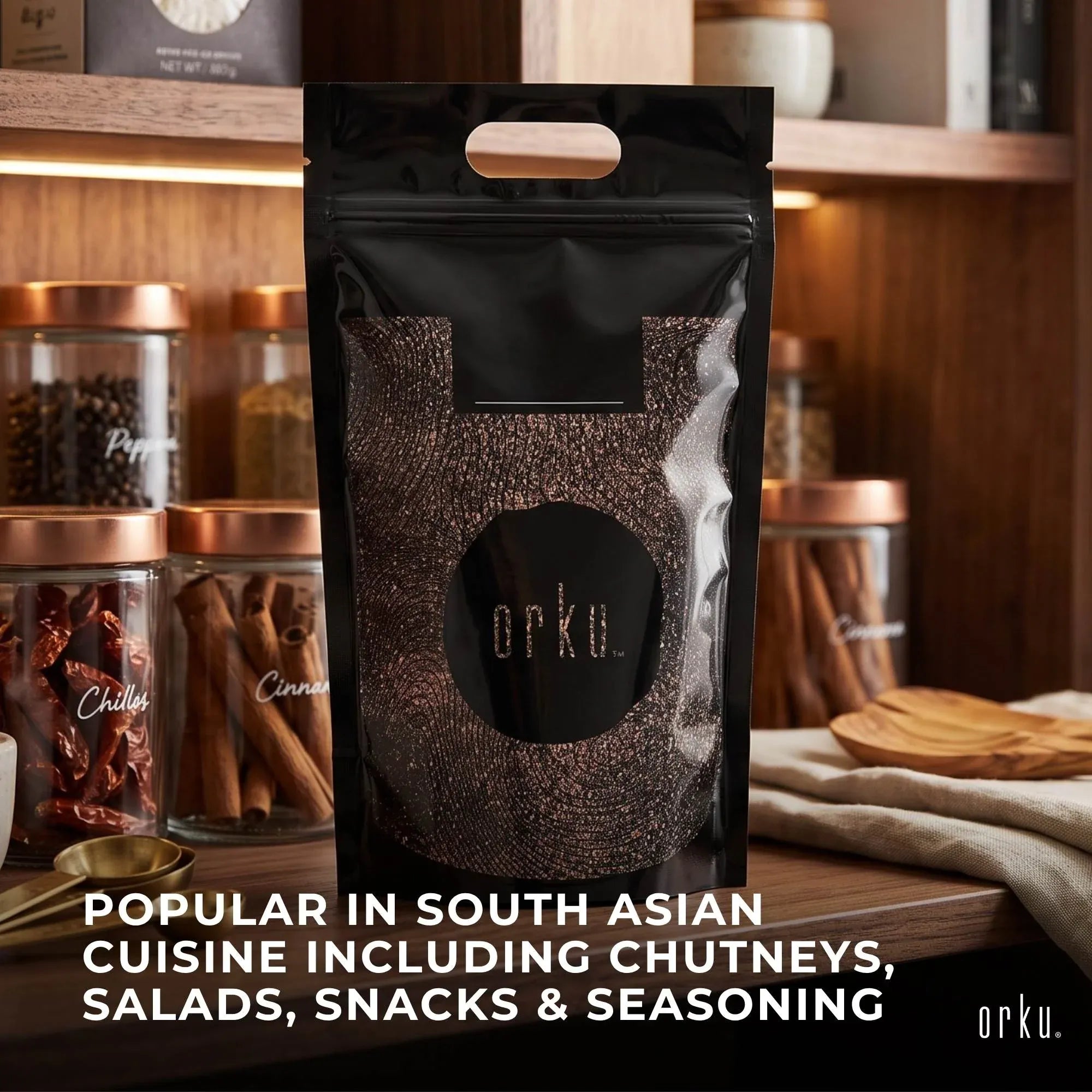 Orku Bulk 10Kg Himalayan Fine Grain Black Salt Kala Namak Table Salt