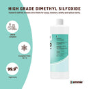 Kemmie 1L DMSO Liquid 99.9% Pure - USP Grade Dimethyl Sulfoxide Solvent