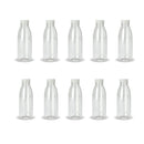 10x 300ml PET Juice Bottles + Tamper Evident Caps - Empty Plastic Recyclable Clear